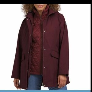 Lands' End  Ladies' 3-in-1 Systems Rain System Vest-Jacket nwt